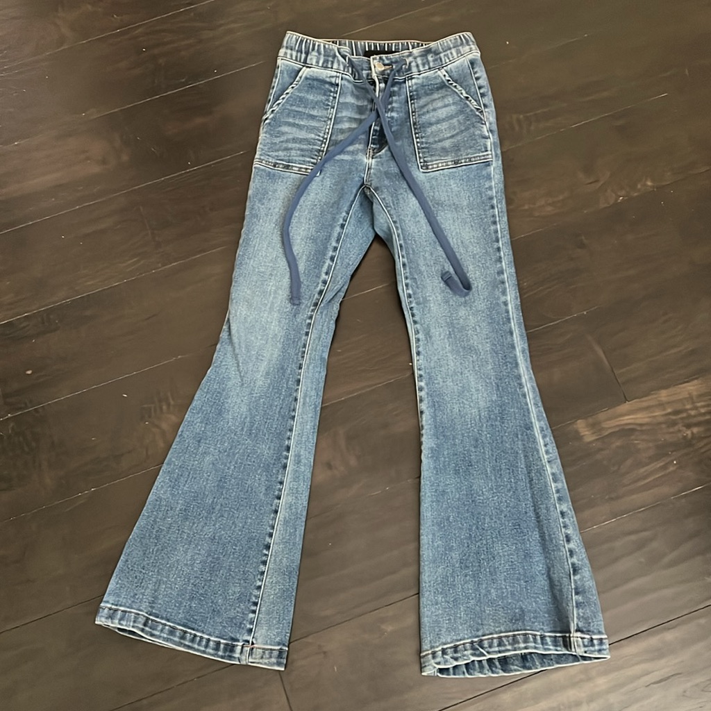 Boot Cut String Jeans